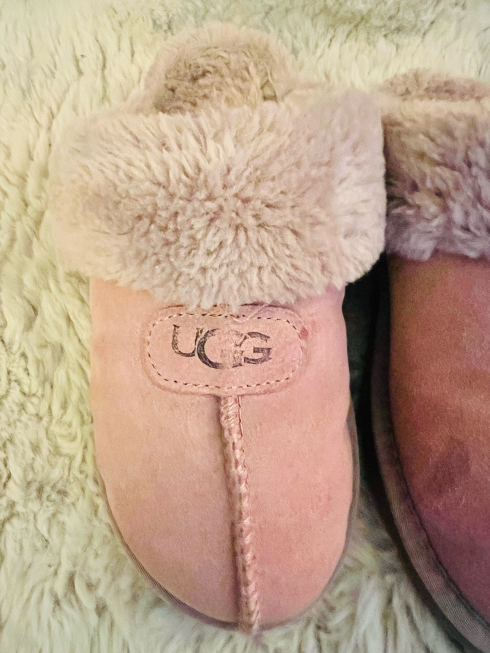 UGG Women’s Shearling-Lined Slippers in Dusty Pink - Picture 9 of 15